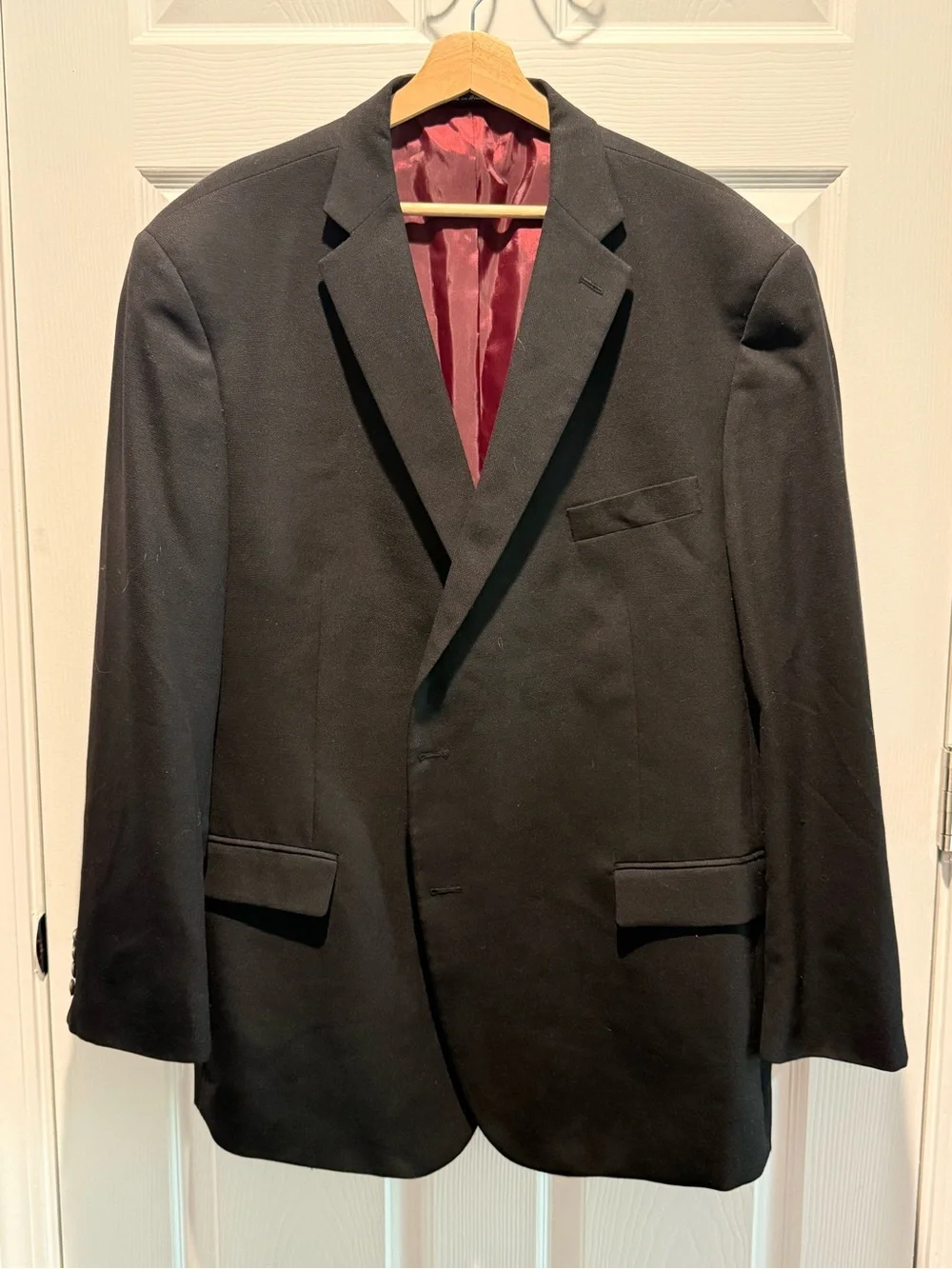 Hart Schaffner Marx Black Two-Button Sport Coat